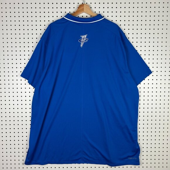 Nike 1 Cent Memphis Tigers Polo 4XL Blue Coach Team Issued‎ Penny Sideline NWOT - Picture 3 of 6